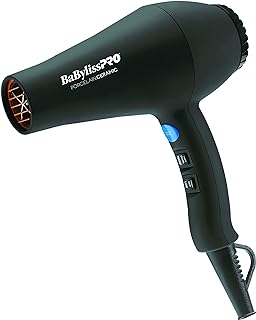 BaBylissPRO Porcelain Ceramic Carrera Professional Hair Dryer Professional Dryer Prepack, Corded electric