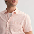 Men's Sonoma Goods For Life® Short Sleeve Perfect Length Linen Shirt Size XL
