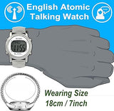 ATOMIC! Talking Watch - Sets Itself SENSES Metal Easy-To-Read Talking Watch 1021 (OPEN BOX)