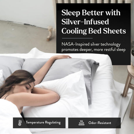 Miracle Made Temp-Regulating and Self-Cleaning Sheets - White