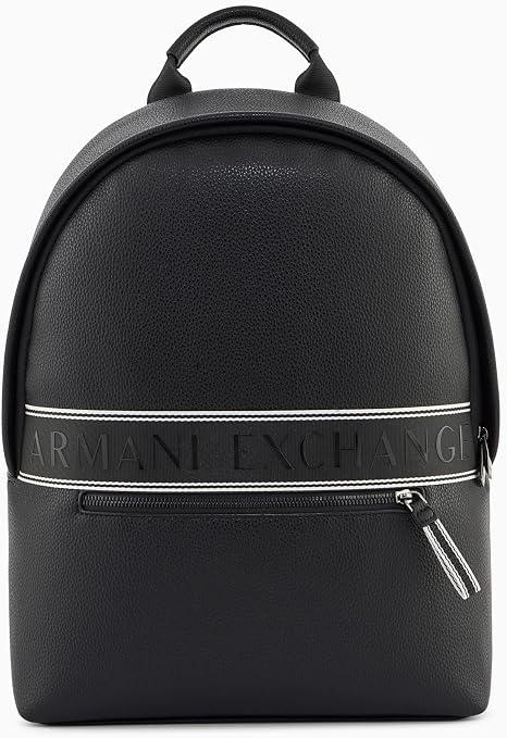 Armani Exchange Men's Ian Backpack, Black, One Size