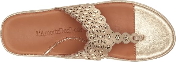 L'Amour Des Pieds Women's Wedge Heels, Gold, (Size: 8M)