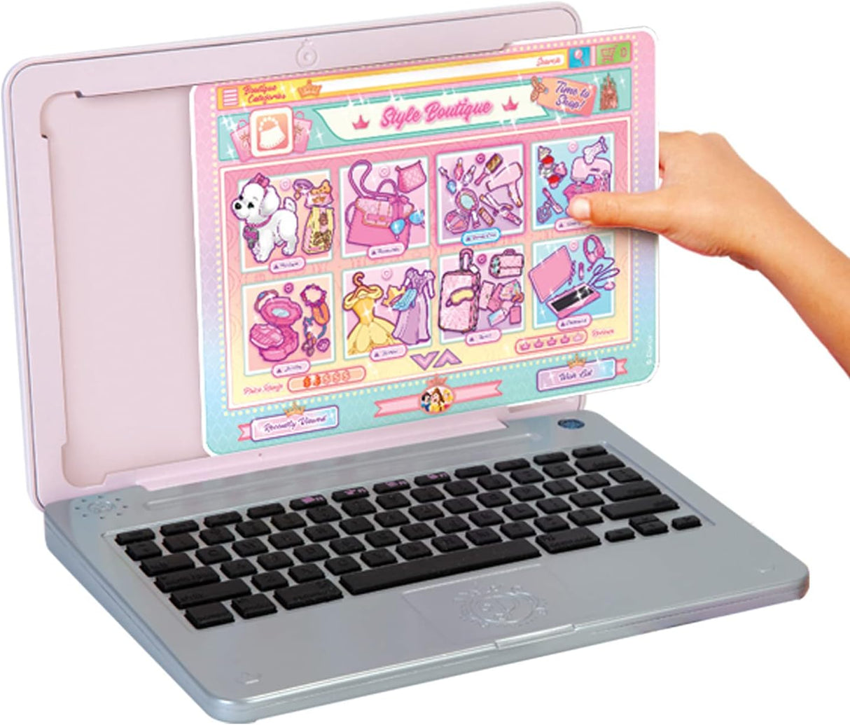 Disney Princess Style Collection Laptop with Phrases, Sound Effects & Music! Girls Toy Pretend Laptop