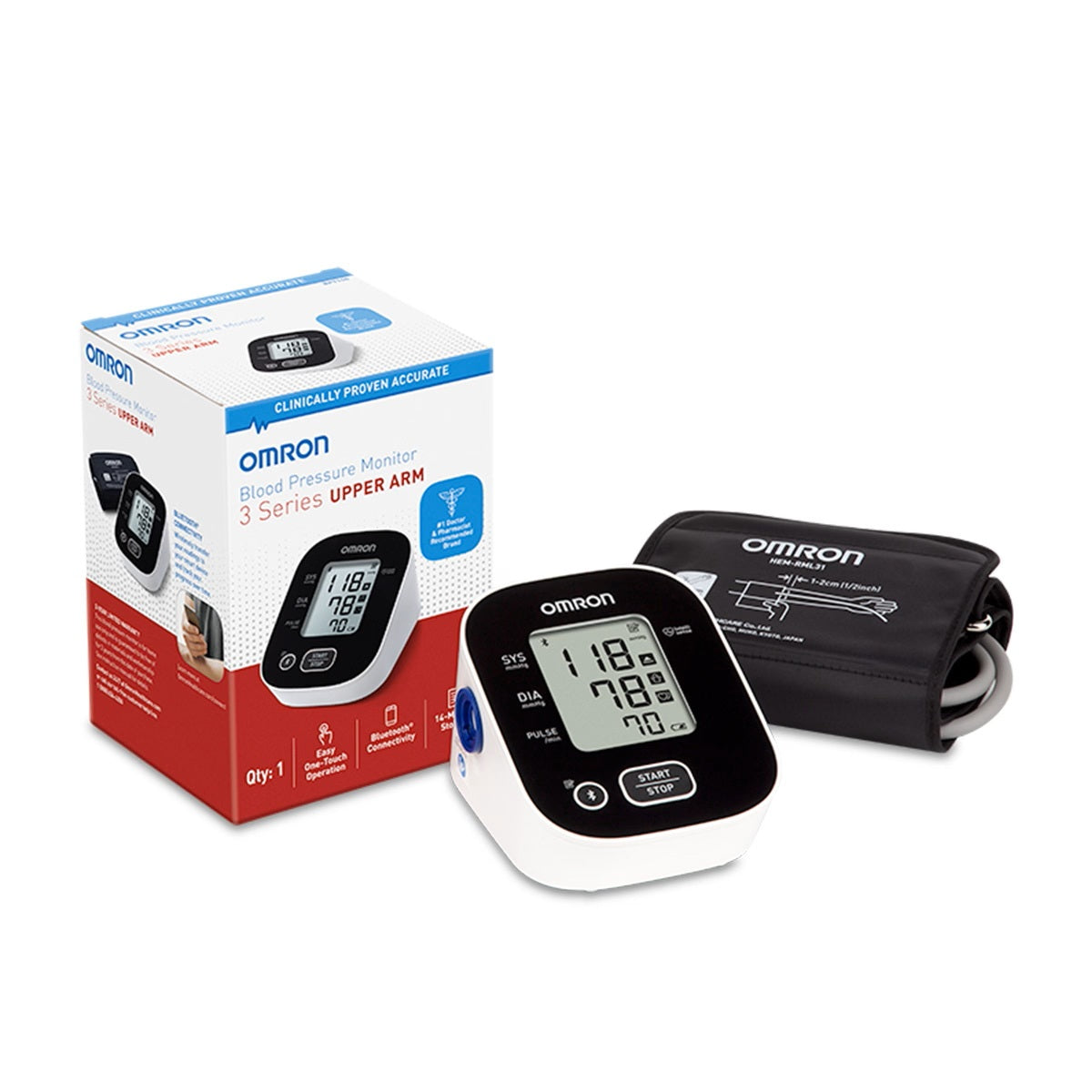 OMRON Healthcare - 3 Series® Upper Arm Blood Pressure Monitor - Model BP7150