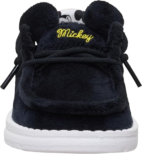 HEYDUDE Unisex Wally Funk Toddler Mickey Mouse - Black/Red - 6C