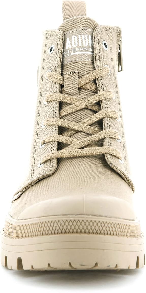 Palladium Women's Pallabase Twill Canvas Combat Ankle Boots (Size: 5.5)