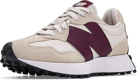 New Balance Women's 327 - Angora/Mulled Wine - US 6.5