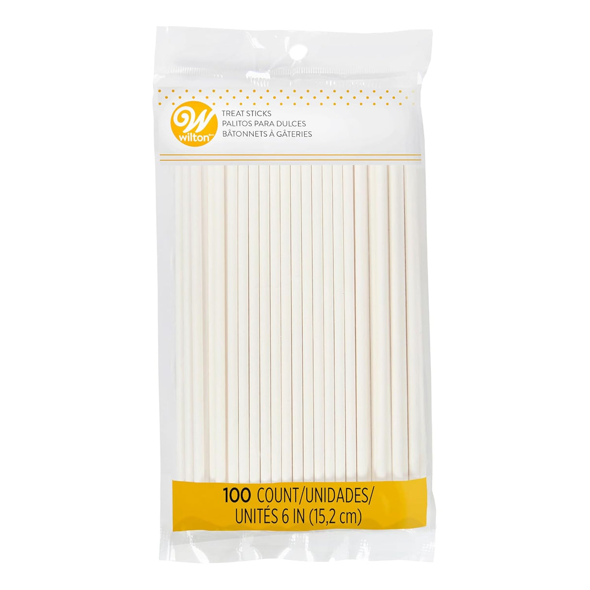 Wilton White 6-Inch Lollipop Sticks, Cake Pop Sticks, 100-Count