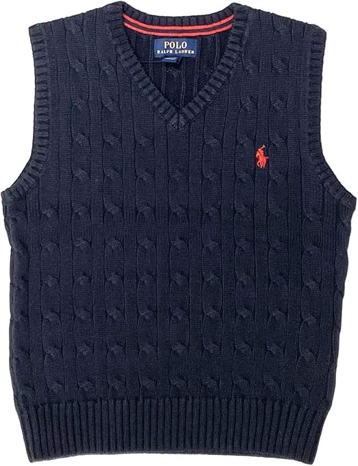 Polo Ralph Lauren boys Cable Knit Pullover Sweater Vest Size 4