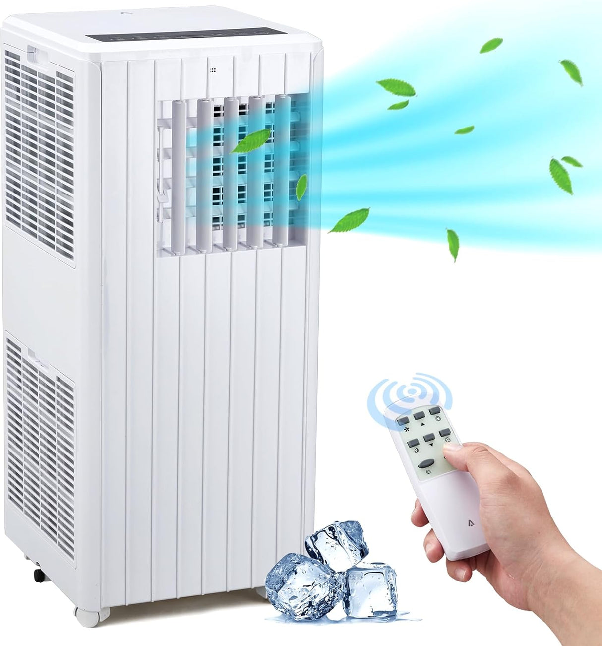 Garvee Portable Air Conditioner, 8000 BTU Portable AC Unit with Remote, Window kit, Pipe Cools up to 350 Sq. Ft for Home Office Dorms, White