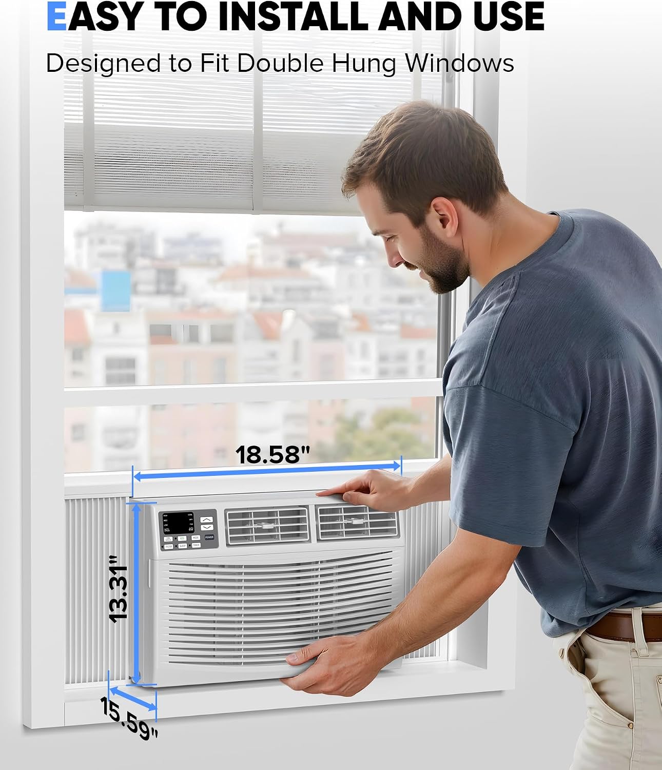 Garvee 8000 BTU Window Air Conditioner with WiFi