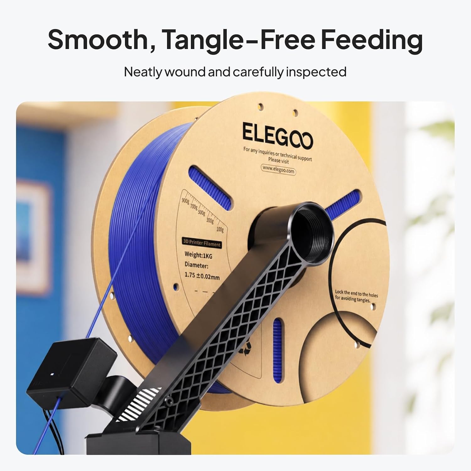 ELEGOO PLA 3D Printer Filament (Dark Blue) 1.75mm 1KG