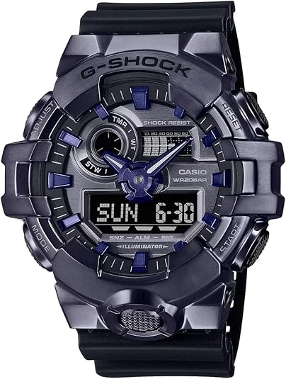 Casio G-Shock G-Steel Dark Purple Analog Digital Watch GM700P-6A