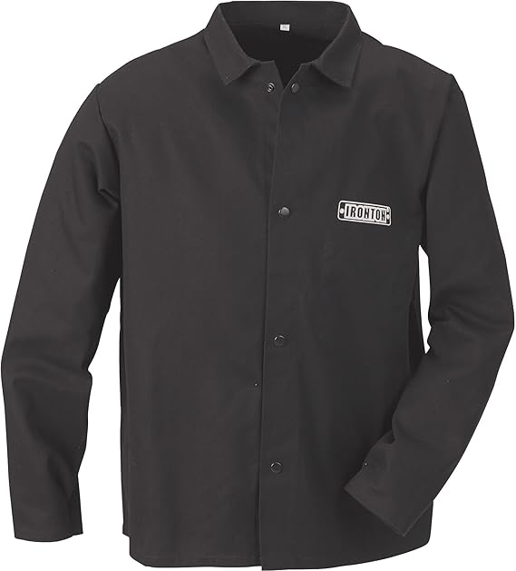 Ironton Flame-Resistant Welding Jacket Black Size XXL