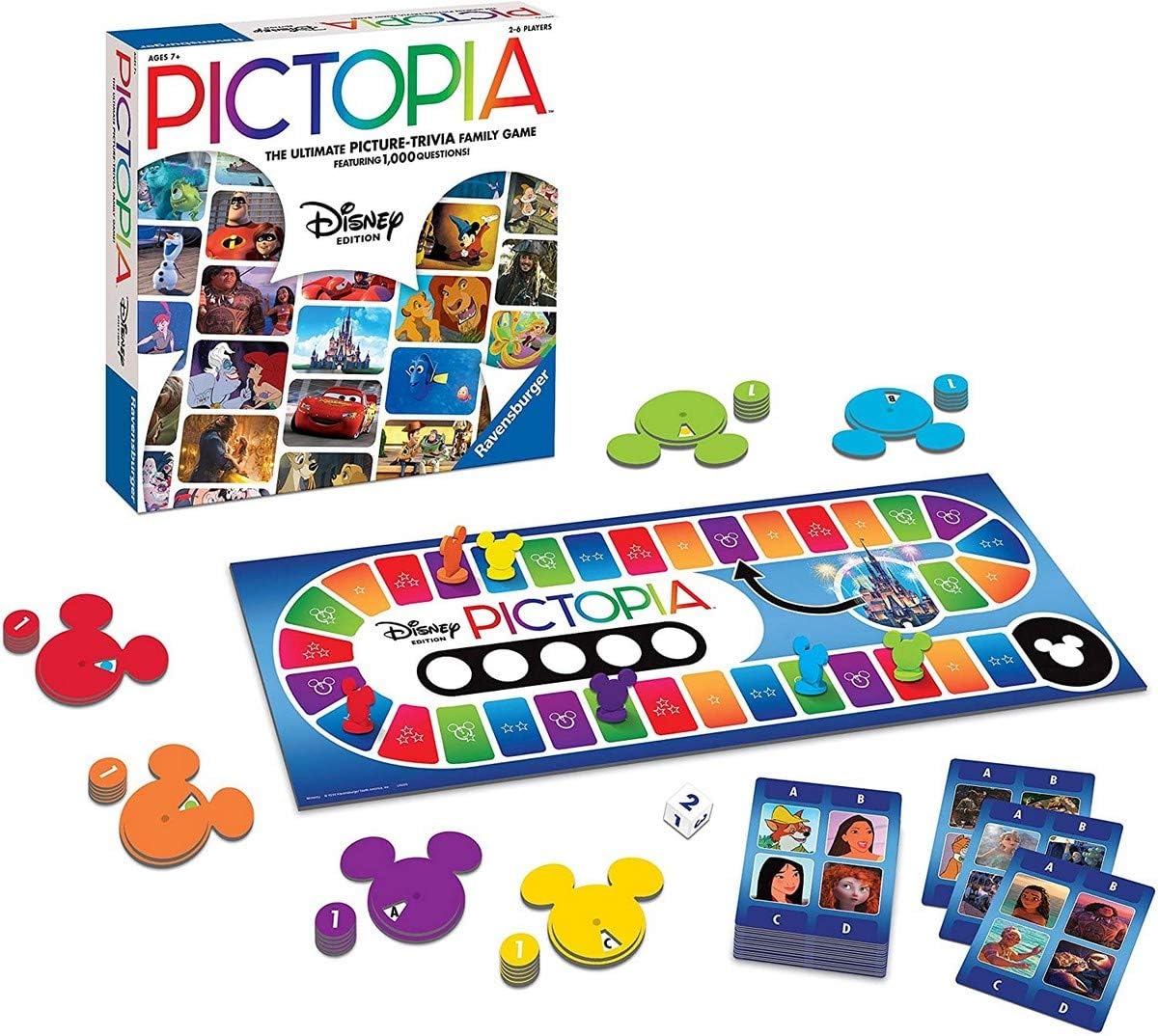 onder Forge Pictopia - Family Trivia Game: Disney Edition | Interactive Quiz Activity | Social Bonding Experience | Memory Enhancing | Ideal for Ages 7 and Above