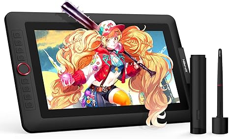 XPPen Drawing Tablet with Screen Full-Laminated Graphics Drawing Monitor Artist13.3 Pro Graphics Tablet with Adjustable Stand and 8 Shortcut Keys (8192 Levels Pen Pressure, 123% sRGB)