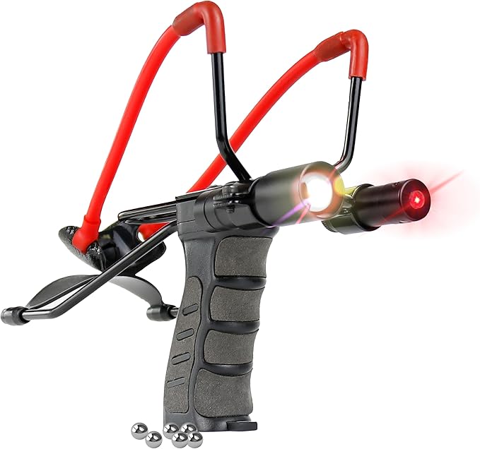 Hunting Slingshot for Adults Wrist Rocket Tactical Slingshots Powerful Professional Slingshot Night Hunting