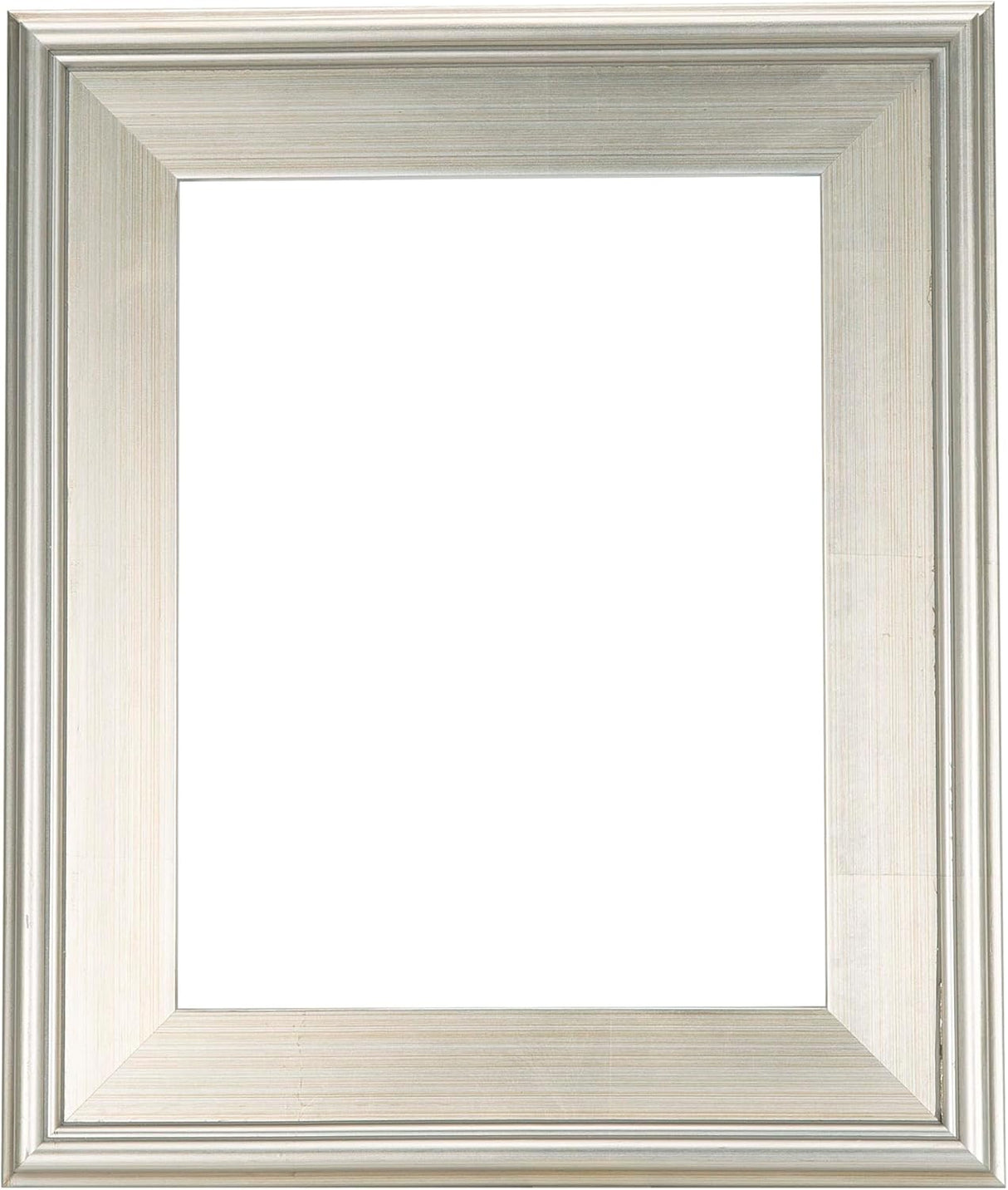 Creative Mark Plein Air Style Frame, Hand Leafed Silver, 18x24-2.75" Wide Moulding with 1/2" Rabbet Depth, Open Back W/O Glazing, Museum Quality, For Art Panels, Stretched Canvas, Pictures & More