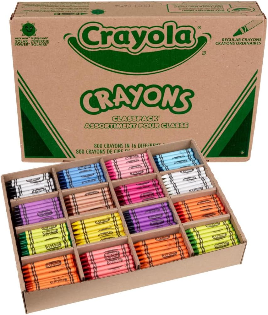 CRAYOLA CRAYON Classpack - 16 Colors - 800 CT