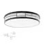 allen + roth Daphne 1- Light 19-in Matte Black Integrated LED Flush Mount Light