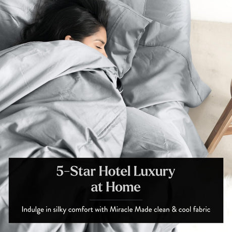 Miracle Made Temp-Regulating and Self-Cleaning Sheets - Silver Grey