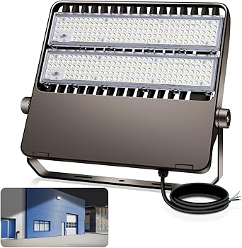 LED Stadium Flood Lights Outdoor 1600W Equivalent 36500LM Super Bright Yoke Mount Parking Lot floodlights 5500K 80-277V Commercial IP65 Waterproof 240W Shoebox Barn Lighting for Arena Court