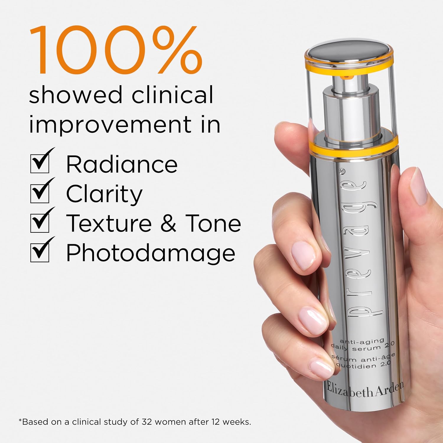 Elizabeth Arden PREVAGE Anti-Aging Face Serum 2.0 for Women (1.7 Fl. Oz.) Brightening & Dark Spot Correcting Skincare, With Antioxidant Idebenone Technology