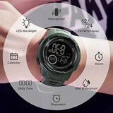 Men's Digital Watch Waterproof Sports Watches Tactical Military Stopwatch Alarm 12/24H Outdoor Mens Wristwatch for Running Swimming (OPEN BOX)