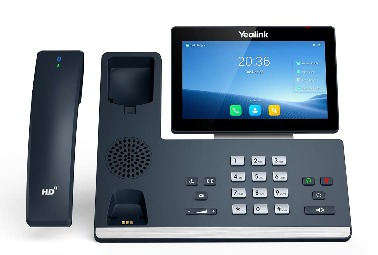 Yealink SIP-T58W Pro IP Phone - Corded/Cordless - Corded/Cordless - Bluetooth, Wi-Fi - Wall Mountable, Desktop - Classic Gray