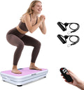 ROTAI Vibration Plate Exercise Machine for Lymphatic Drainage Massager & Weight Loss - Light Pink