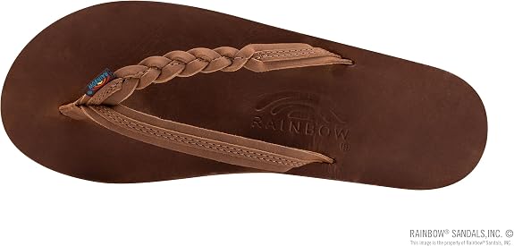 Rainbow Sandals Women’s Flirty Braidy Premier Leather w/Single Braided Strap Size XL (8.5-9.5)