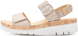 Samuel Hubbard Women's Portola Two-Strap Size:10.5M Color: Textured Pearl Leather