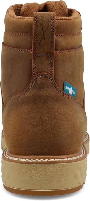 Twisted X Men's 6" Nano Composite Toe Waterproof Work Boot, Golden Tan, 11 M