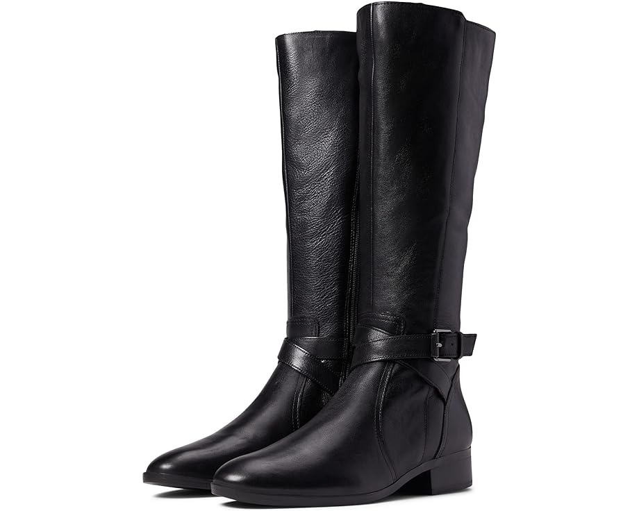 Naturalizer Womens Rena Knee High Riding Boot Black Leather 8.5 M (Open Box)