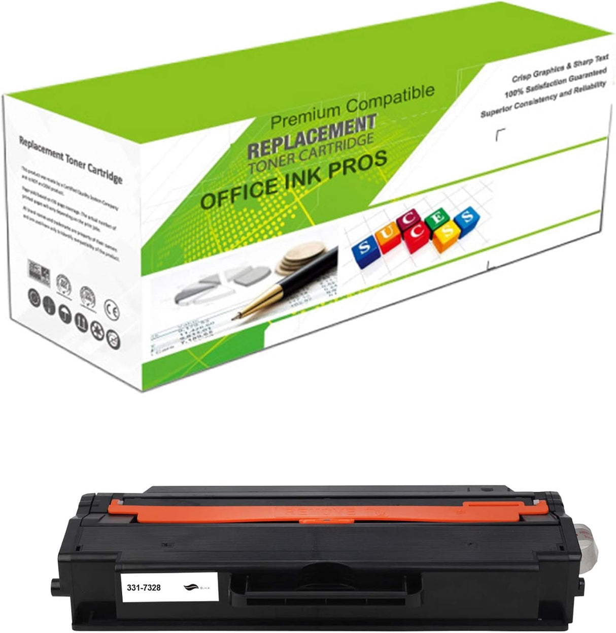 Compatible Toner Cartridge Replacement for Dell 331-7328 – High Yield Black