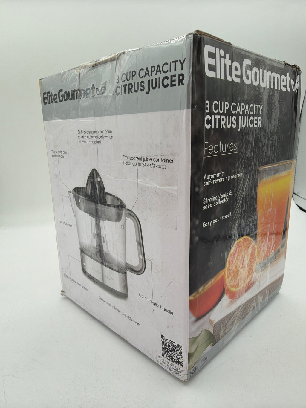 Elite Gourmet 3-Cup Electric Citrus Juicer