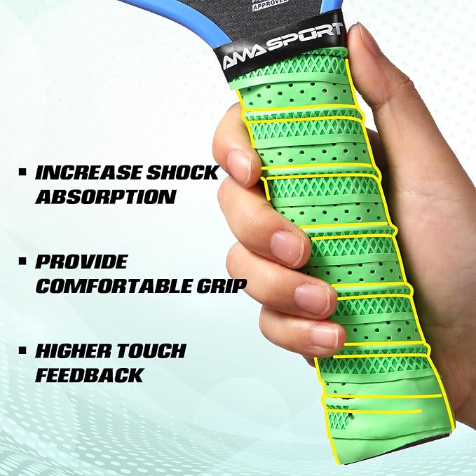 AMA SPORT Pickleball Paddle Grip Tape 2 Pack Pickleball Overgrip Replacement Grip Wrap