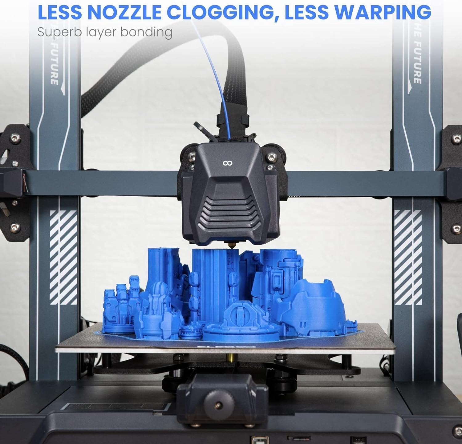 ELEGOO PLA 3D Printer Filament 1.75mm Space Gray 1KG