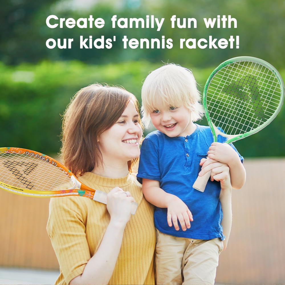 Kids Tennis Racket for Junior Toddlers Starter Kit 17"with 420D Nylon Shoulder Strap Bag