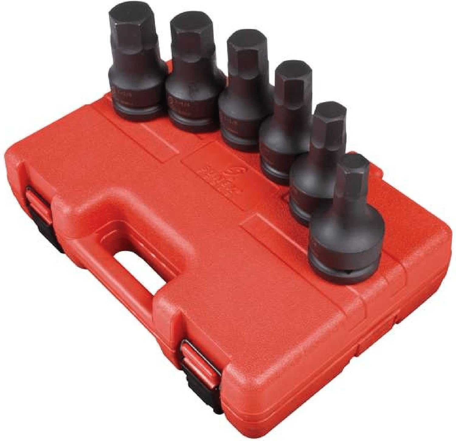 SUNEX TOOLS 5606 1-Inch Drive SAE Hex Driver Set, 6 piece