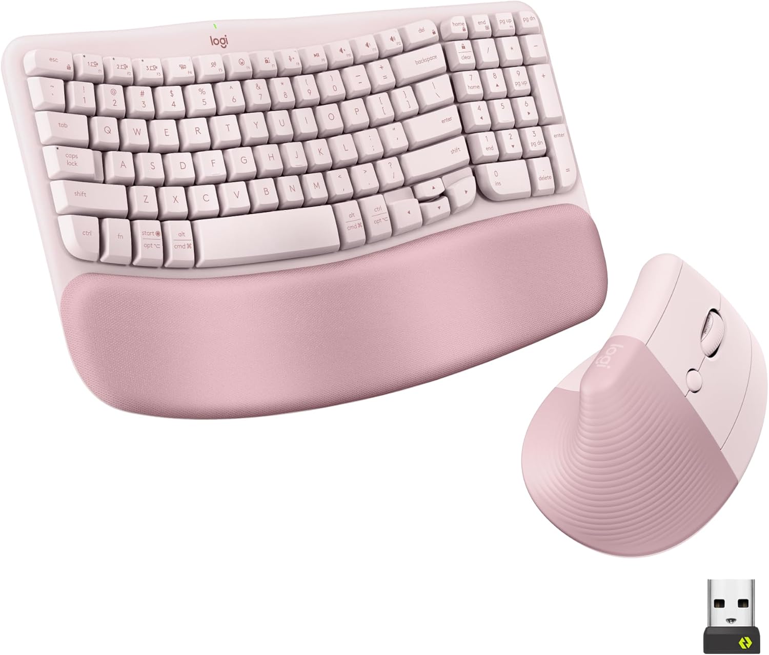 Logitech Wave Keys & Lift Vertical Mouse