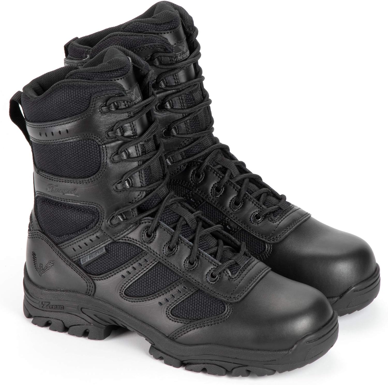 THOROGOOD - Men's 8" Black Deuce Series Waterproof Duty Boots with Composite Safety Toe - US 9.5 M
