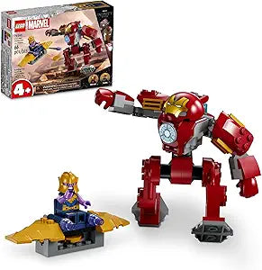 LEGO Marvel Iron Man Hulkbuster vs. Thanos 76263 Building Toy Set with Thanos and Iron Man Figures, Hulkbuster Toy with Posable Mech for Super Hero Battle Action, Fun Marvel Toy for Kids Ages 4 and Up(New Open Box)