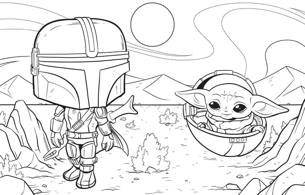 Star Wars: The Mandalorian: The Official Funko POP! Coloring Book