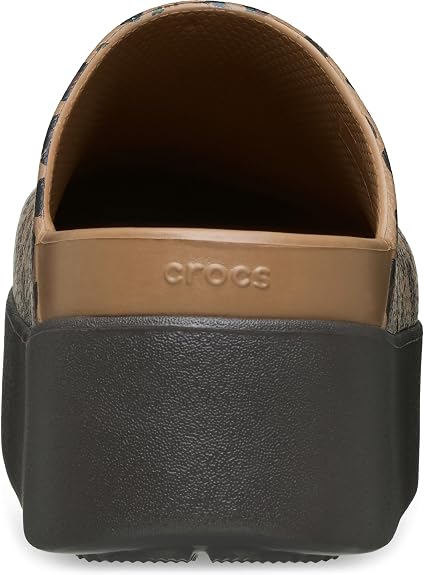 CROCS Women's Dylan Platform Clog in Sepia/Leopard - 9