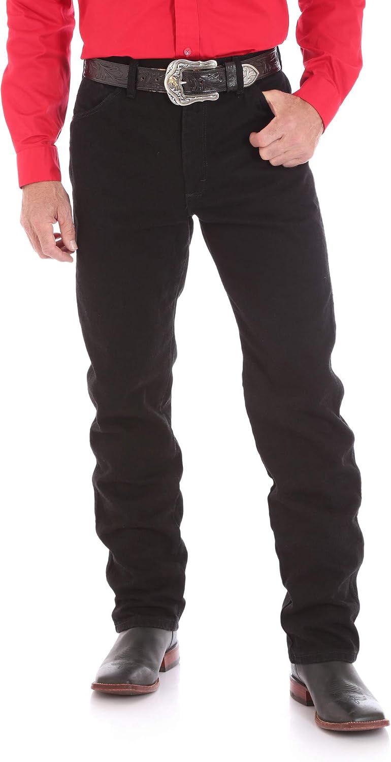 Wrangler Mens Cowboy Cut Original Fit Jean - Shadow Black  36W x 32L