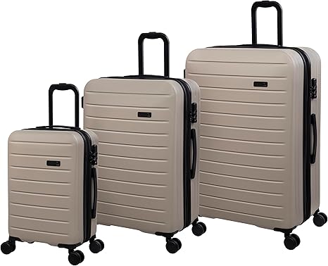 it luggage Legion 3 Piece Hardside 8 Wheel Expandable Spinner, Oxford Tan, 3 Pc Set