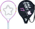 AMA SPORT Kids Tennis Racket for Junior Toddlers Starter Kit 17"with 420D Nylon Shoulder Strap Bag