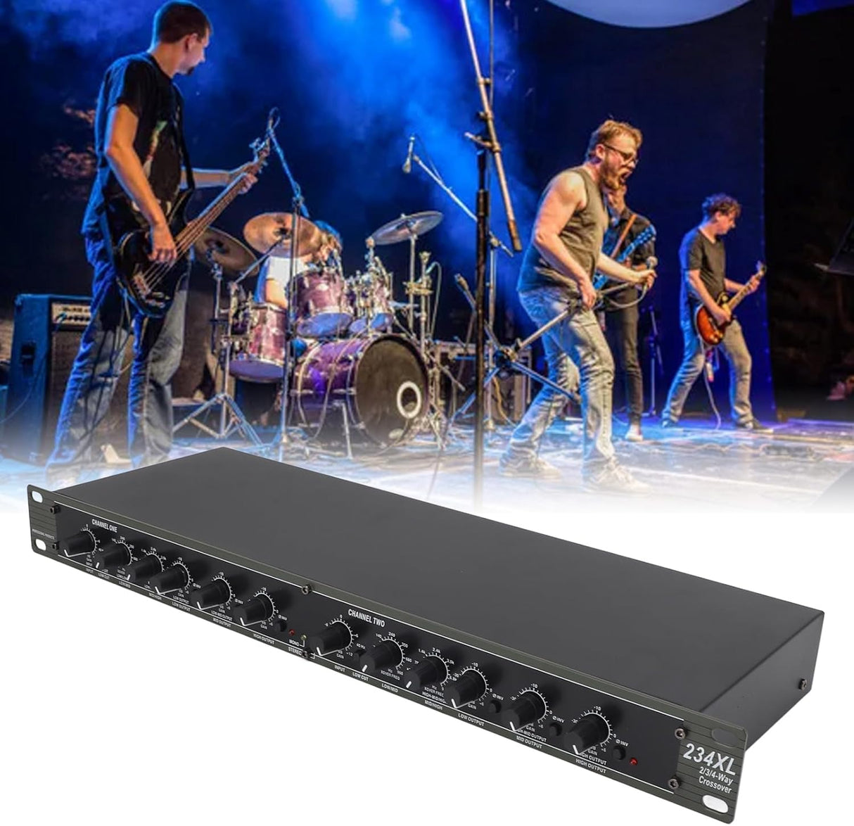Semarous 234XL Crossover Professional Stereo 2/3 Way Mono 4 Way Crossover with Advanced Technology for Outdoor Stage Performance