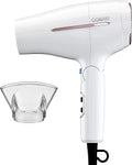 Conair Travel Hair Dryer, Double-Ceramic Design, Foldable Handle - White